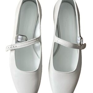 White Le Monde Béryl Mary Jane Flats (Size 6)